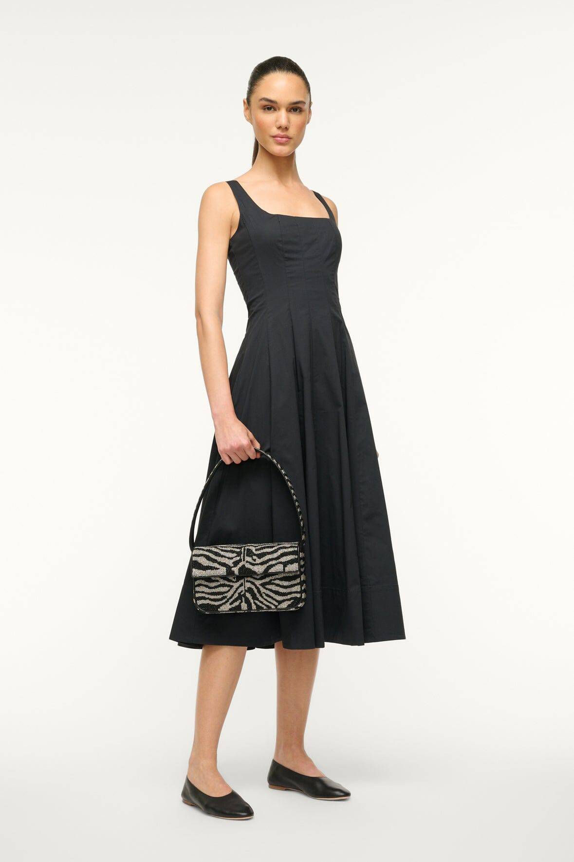 TOMMY BEADED BAG | BLACK WHITE