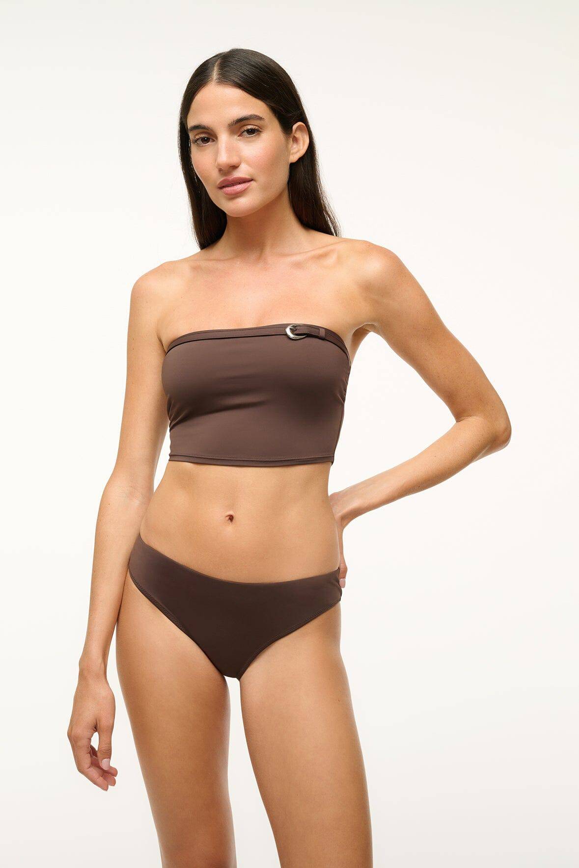 JUNO BIKINI TOP | DARK CHOCOLATE - ROMKAE