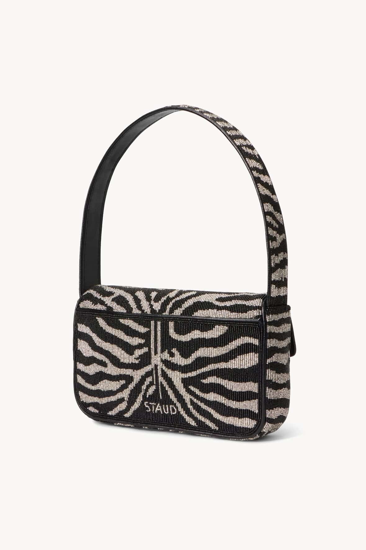 TOMMY BEADED BAG | BLACK WHITE