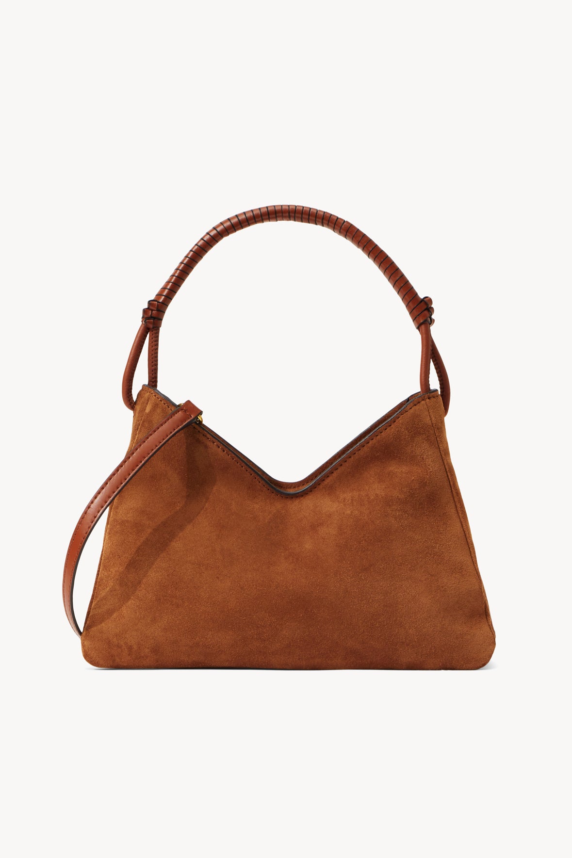VALERIE SHOULDER BAG | TAN SUEDE