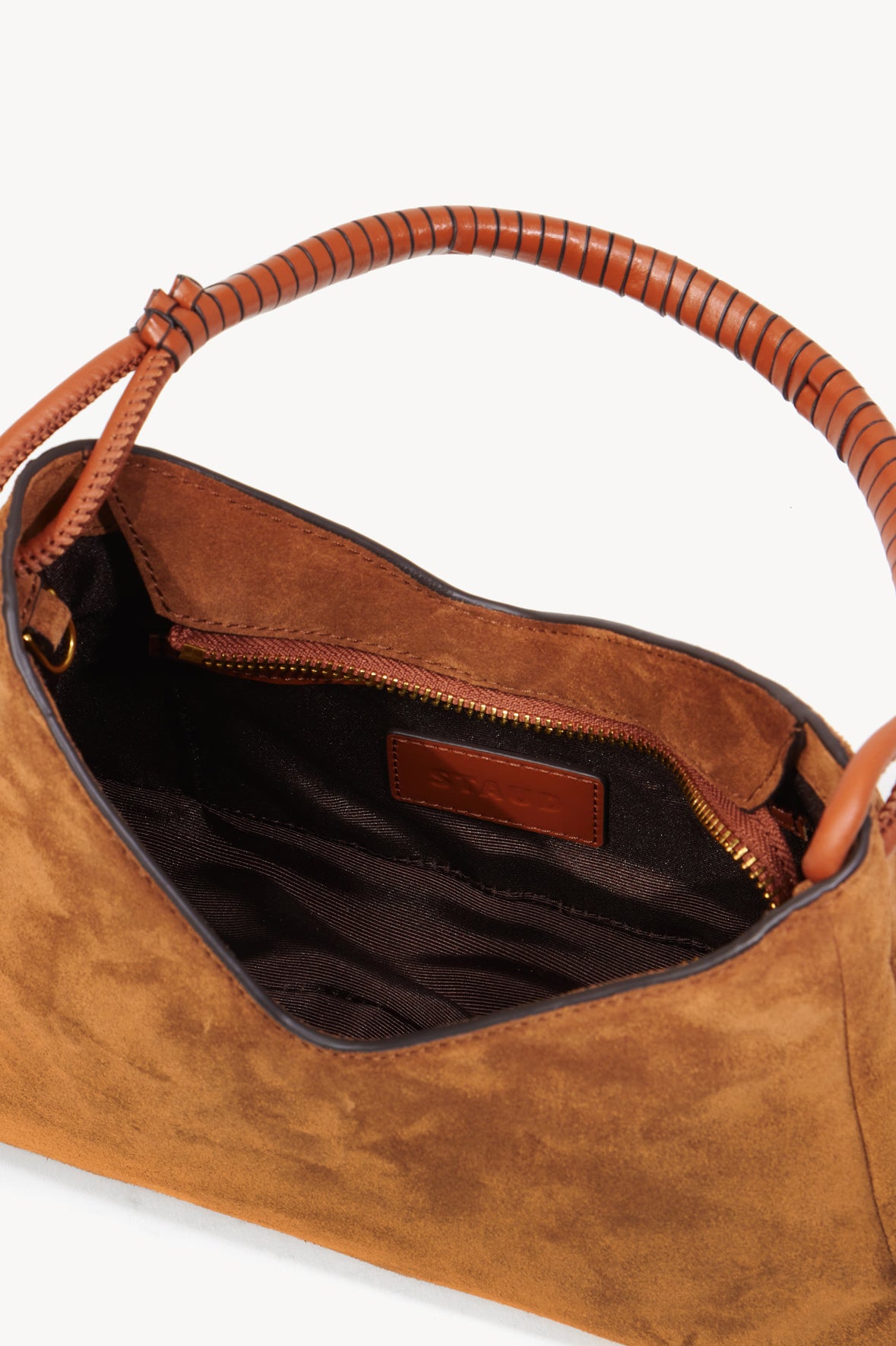 VALERIE SHOULDER BAG | TAN SUEDE